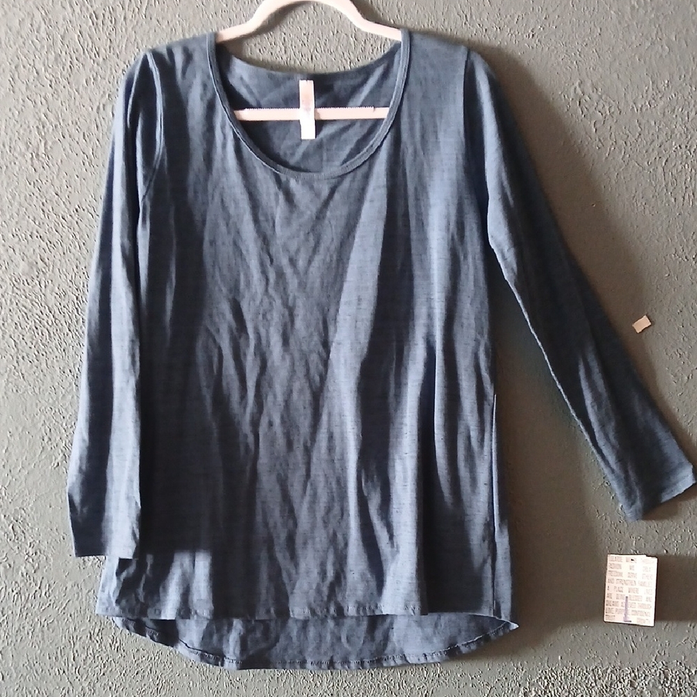 LuLaRoe Slate Blue Long Sleeve Tee